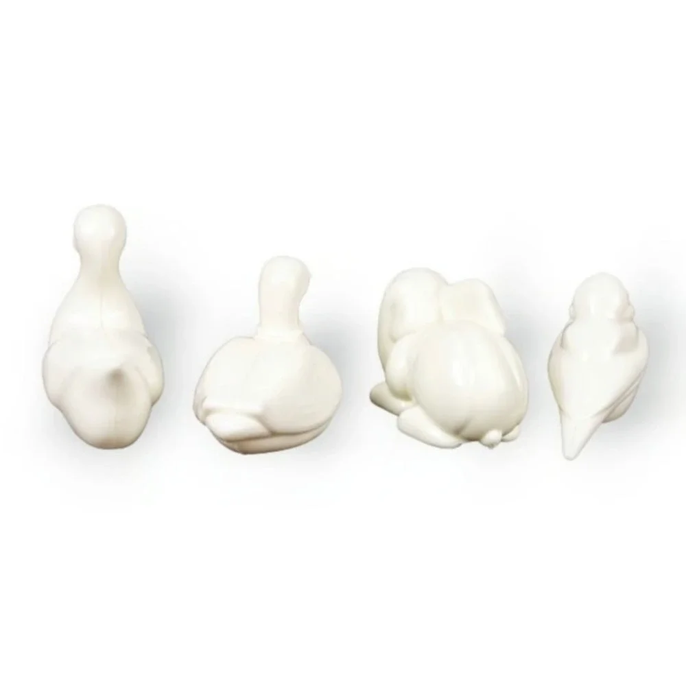 Target Bullseye ~ Set of 4 Mini White 2
